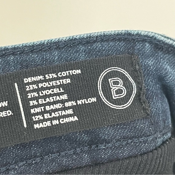 Blanqi 12 Maternity Skinny Fit Full Belly Panel Jeans 0548 Dark Wash stretchy - Picture 7 of 10